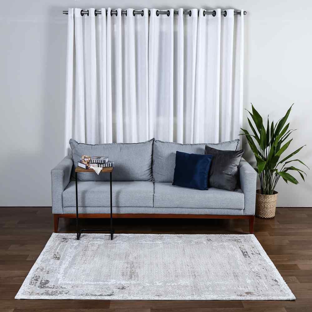 Tapete para Quarto e Sala 2,00X2,50 m Toscana Havan Casa - Antracite Cinza