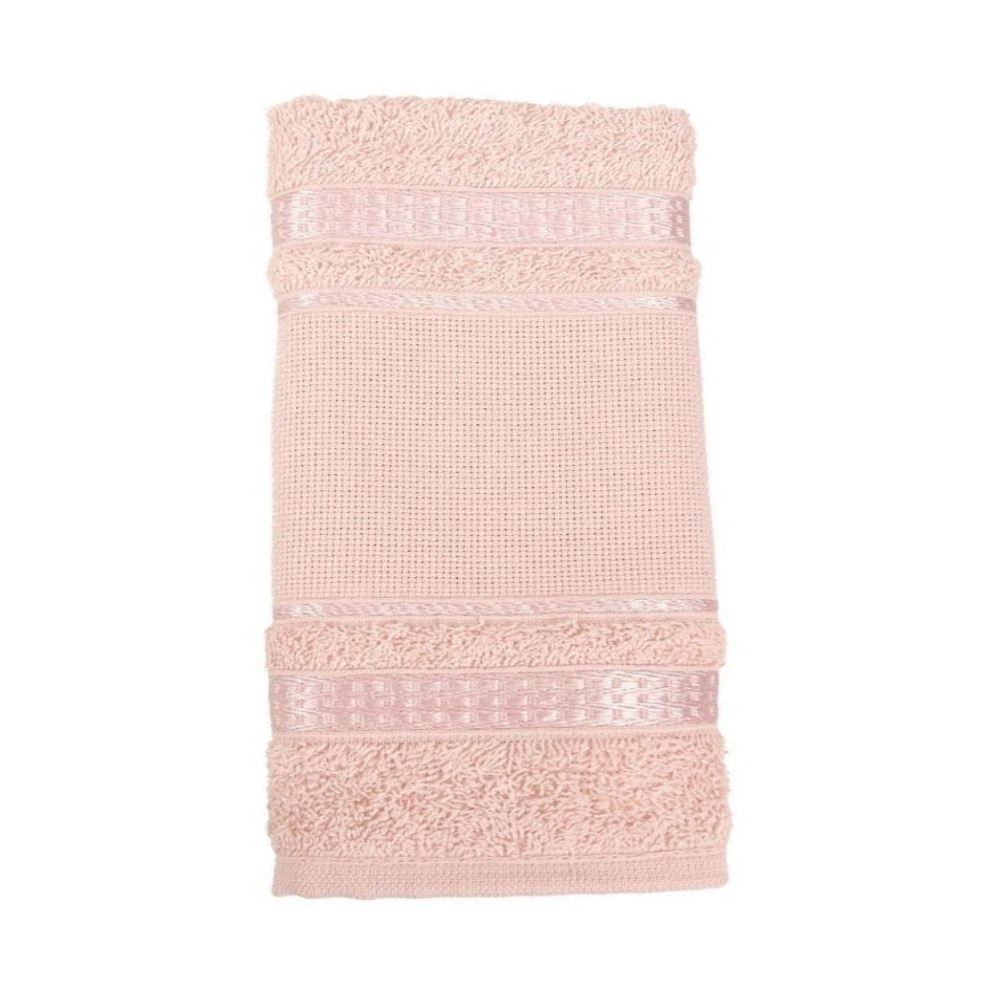 Toalha de Lavabo para Bordar Havan Casa - Rosa Chá