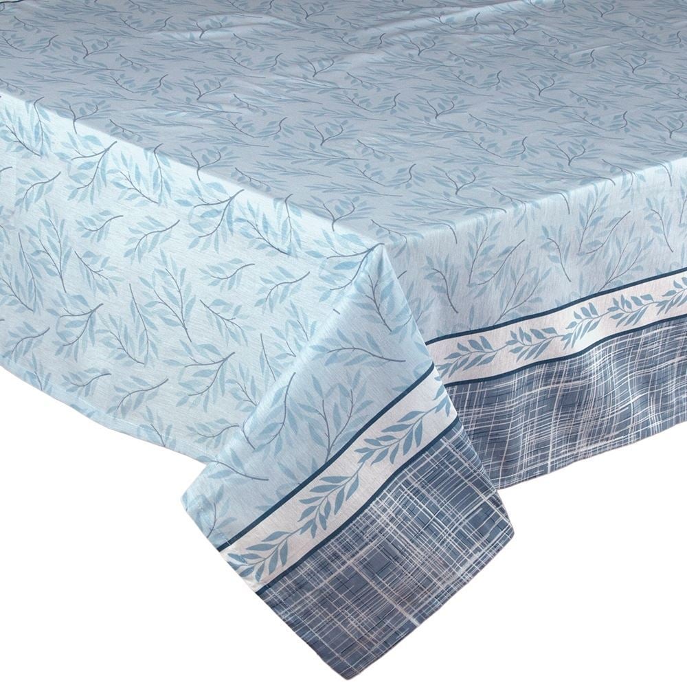 Toalha de Mesa 1,40 X 2,10M Havan Casa by Lepper - Folhas Azuis