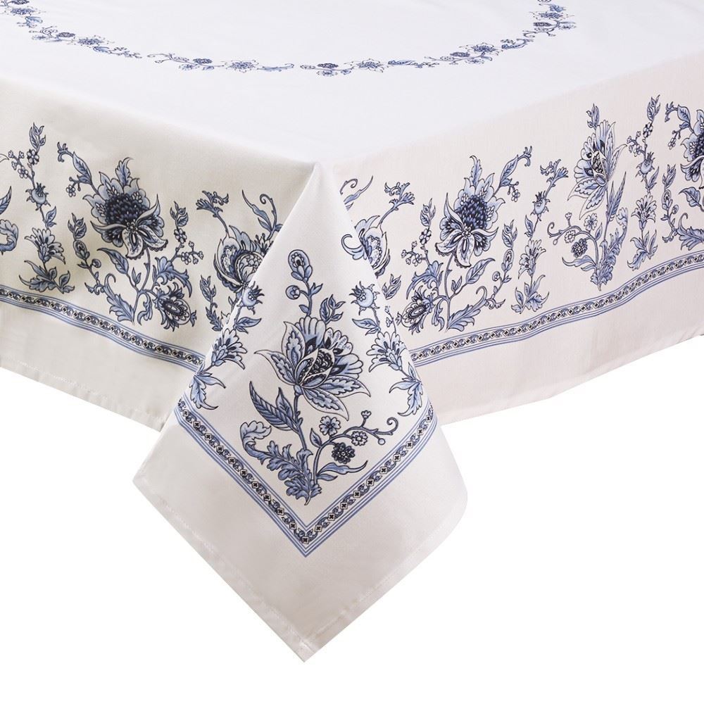 Toalha de Mesa 1,40 X 2,10M Clean Döhler - Chintz Azul Novo