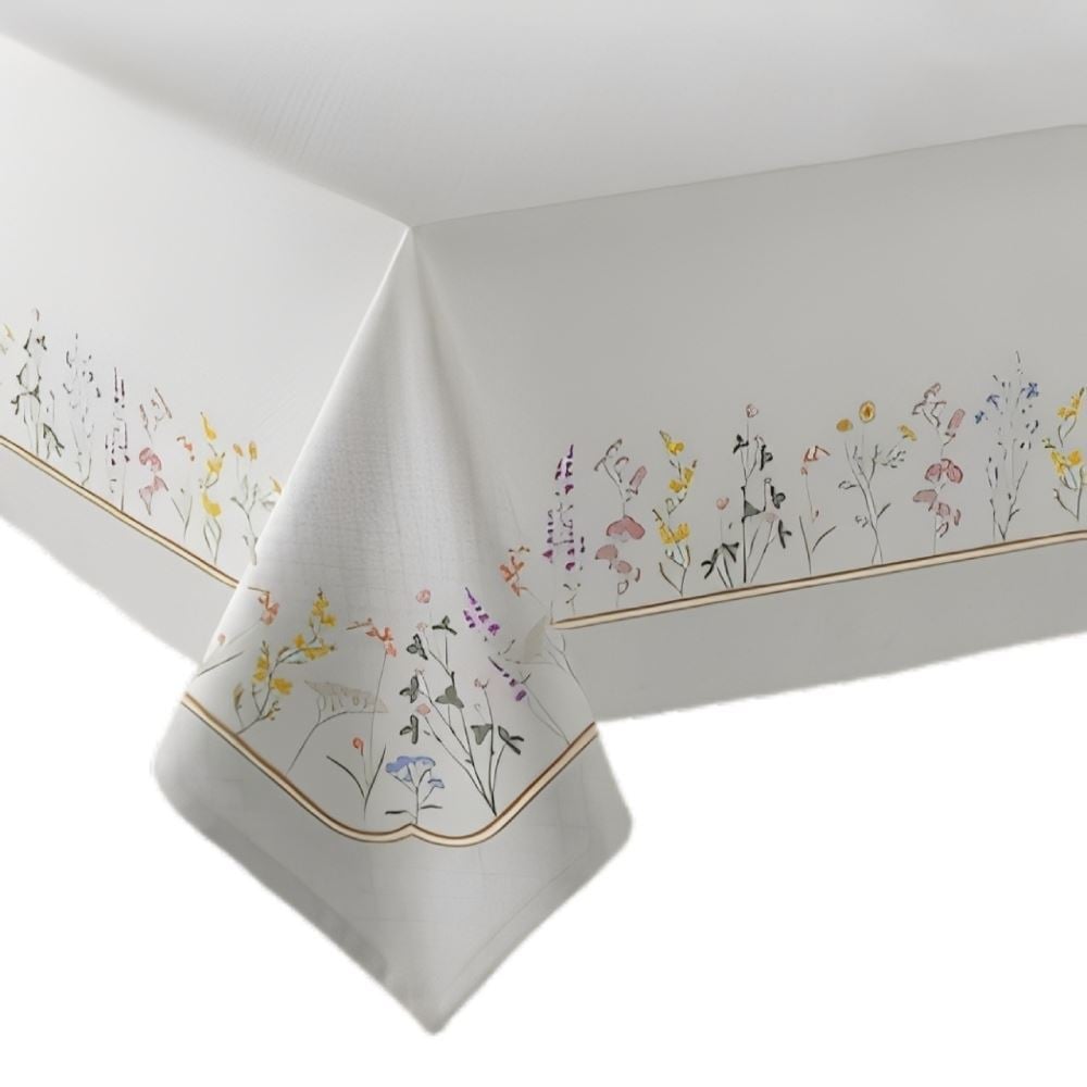 Toalha de Mesa Quadrada 1,80X1,80 m Clean Renova Döhler - Floral Boho