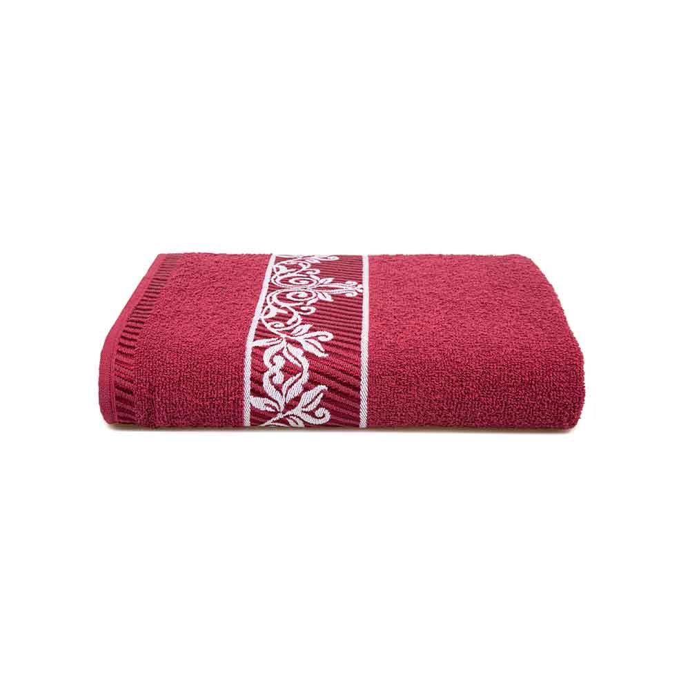 Toalha De Rosto 100% Algodão Botanic Havan Casa - Borgonha