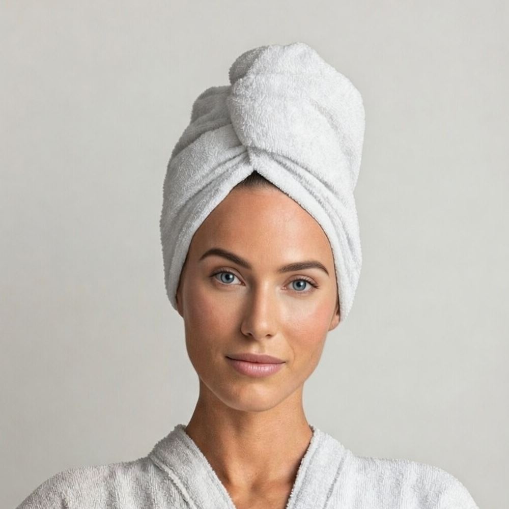 Touca de Banho Felpuda Havan - Branco