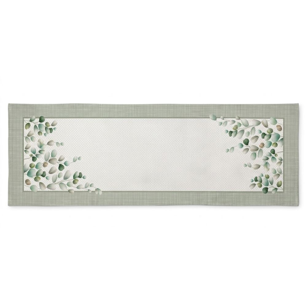 Trilho de Mesa 45 X 1,20 m Clean Renova Döhler - Folhas Verdes