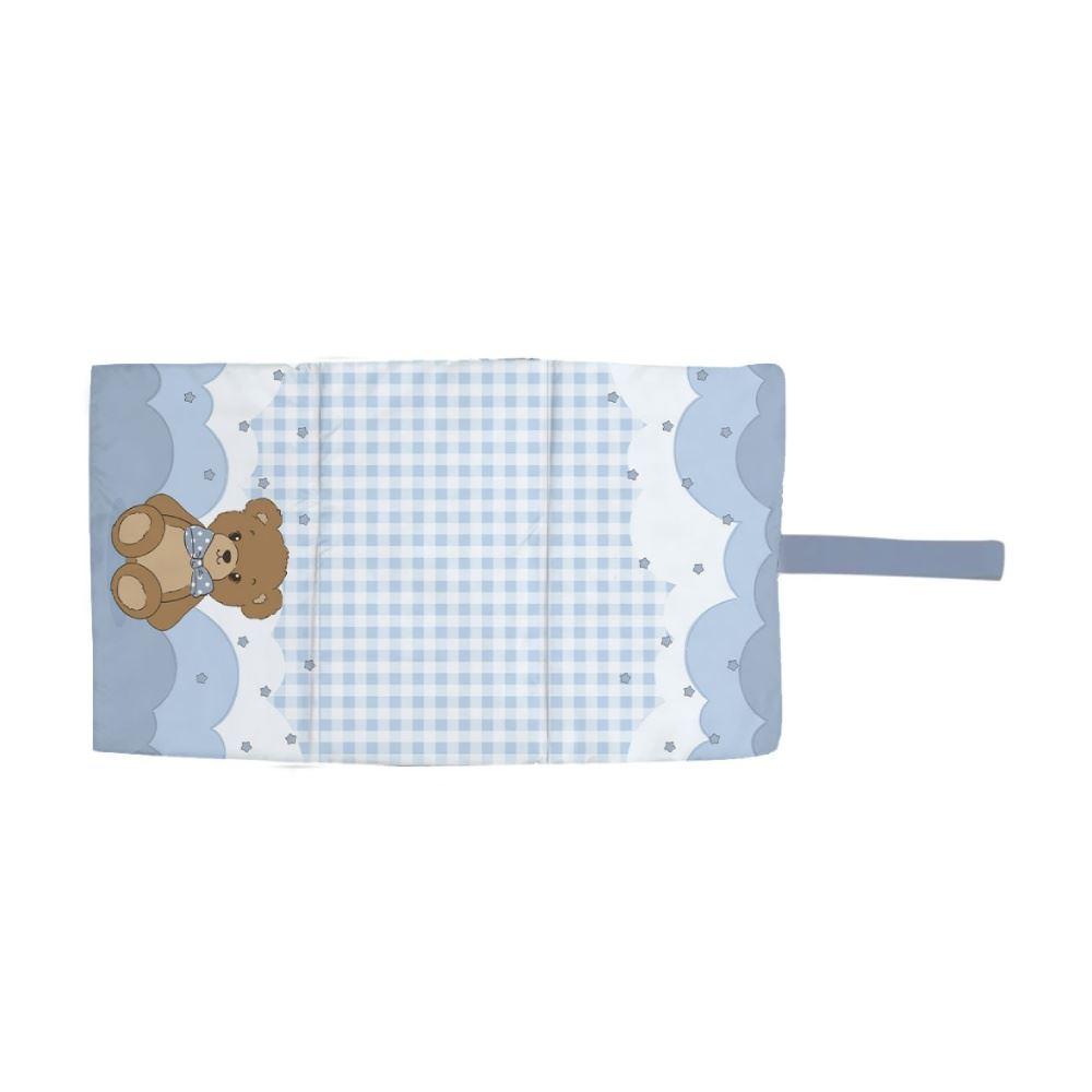 Trocador de Fraldas para Bebê Impermeável Havan Baby - Urso Azul